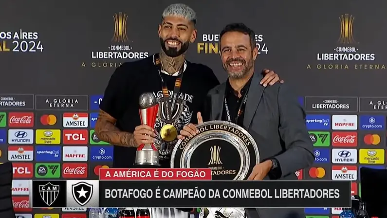 Alexander Barboza e Artur Jorge, do Botafogo