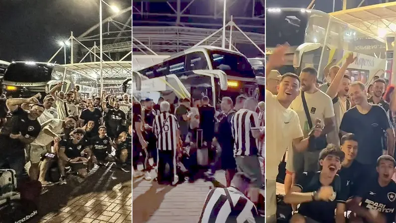 Caravanas de torcedores do Botafogo partindo do Rio de Janeiro para Buenos Aires para final da Libertadores-2024