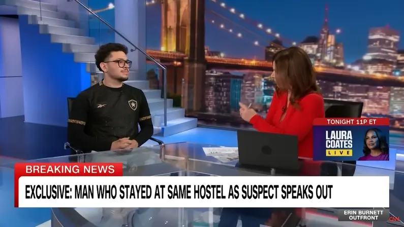 É tempo! Testemunha de assassinato de CEO em Nova York, brasileiro vai de camisa do Botafogo à TV nos EUA