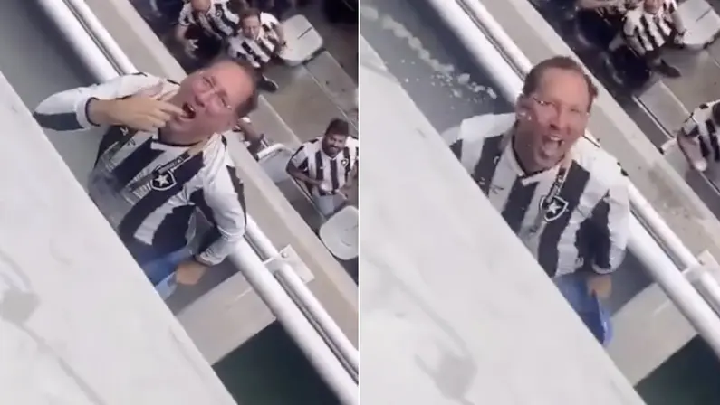 John Textor toma cerveja em Botafogo x São Paulo | Campeonato Brasileiro 2024