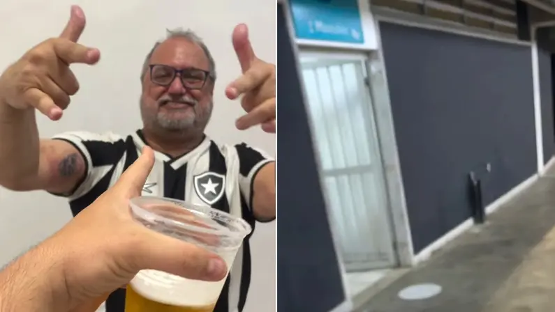 Torcedor supersticioso no banheiro em Botafogo x São Paulo | Campeonato Brasileiro 2024