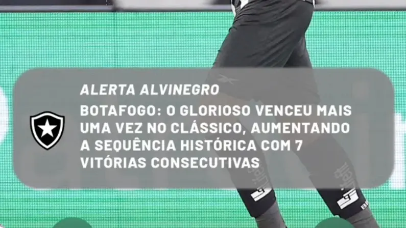 Alerta sonoro do Botafogo para comemorar sete vitórias seguidas sobre o Fluminense | Campeonato Carioca 2025