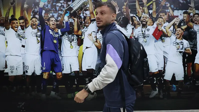 Martín Anselmi em Botafogo x Barcelona-EQU | Libertadores 2026