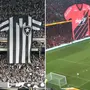 O que é bonito se copia: Athletico-PR &#8216;imita&#8217; torcida do Botafogo e levanta camisão 3D na final da Copa do Brasil