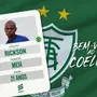 &#8216;Qualidade no apoio, velocidade e boa marcação&#8217;: América-MG anuncia Rickson, emprestado pelo Botafogo
