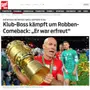 Imprensa internacional repercute com destaque interesse do Botafogo no craque Arjen Robben