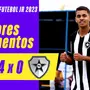 VÍDEO | Gols e melhores momentos da goleada do Botafogo sobre o Pinheirense na estreia na Copa São Paulo
