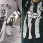 O encanto do líder: transmissão de TV se derrete pela beleza dos uniformes do Botafogo