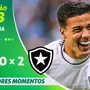 VÍDEO | Gols e melhores momentos da vitória do Botafogo sobre o Grêmio em Porto Alegre