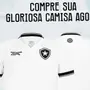 Novas camisas branca e de goleiro roxa estão à venda na Botafogo Store
