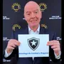 Presidente da Fifa parabeniza Botafogo por título da Libertadores e vaga no Super Mundial de Clubes