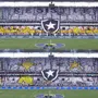 Resistir! Torcida do Botafogo faz mosaico dupla face antes de jogo com o São Paulo e lembra música de Belchior