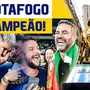 VÍDEO: Igor Rodrigues cobre título do Botafogo, leva banhos de cerveja e entrevista campeões