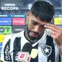 ‘Não gosto de perder, muito menos uma final. É muita dor’, assume Barboza após vice do Botafogo na Recopa