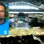 Narrador exalta beleza do Estádio Nilton Santos e customização com escudos do Botafogo: &#8216;É bonito, né? Lindão!&#8217;