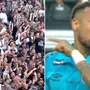 Torcida do Botafogo chama Neymar de &#8216;pipoqueiro&#8217;, e atacante cai na pilha e reage com gestos em campo na Vila Belmiro; veja vídeo