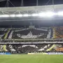 Torcida do Botafogo faz espetacular mosaico em movimento para recepcionar time em jogo com a LDU; veja fotos e vídeo