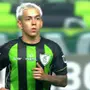 Emprestado pelo Botafogo, Segovinha dá bonito passe de trivela em gol do América-MG pelo Mineiro