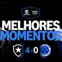 VÍDEO | Gols e melhores momentos da goleada do Botafogo sobre o Cruzeiro por 4 a 0 pelo Brasileirão