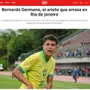 Artilheiro na base do Botafogo, Bernardo Germano é destaque em jornal da Espanha